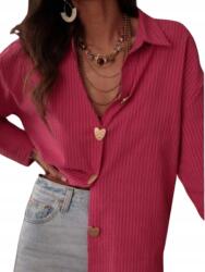 Shein Rózsaszín Ing Nagy Arany Gombokkal Gallérral L 1JE