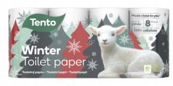 Tento Téli toalettpapír illatmentes nyomtatással Tento 8 db fehér (6414300086710)