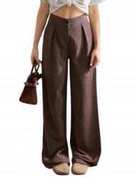 Shein Tall Laza Magas Derekú Nadrág Barna Női M 1KG