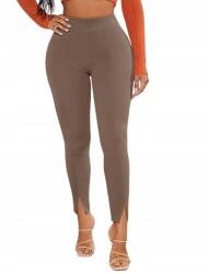 Shein M-es Barna Leggings Kivágásokkal