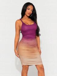 Shein Színes Ruha Ombre Fodros Hatással