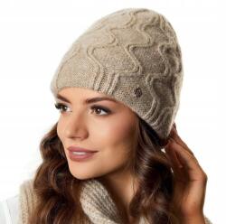 Pawonex Paloma női sapka Bézs - elegáns sapka díszes mintával (2414)