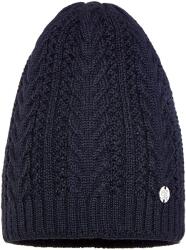 Pawonex Fibi női sapka, fekete - meleg merinó gyapjú, copf (2520)