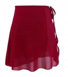 ASIS Kötött balett szoknya Sifon bordó 128-164