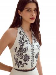 Shein Kantáros Hímzett Lenvászon Blúz