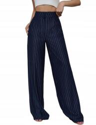 Shein M Sötétkék Elegáns Nadrág