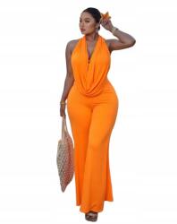 Shein 3XL-ES Női Overál Lezser Nyakkivágással