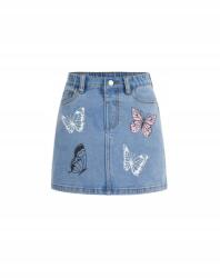 Shein 104-ES Farmerszoknya Pillangókkal