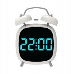 Klaus Digitális ébresztőóra fényerőszabályozással, progresszív hangzás két csengővel (MK284)