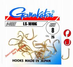 Gamakatsu Horgok Gamakatsu lapáttal LS-1810G Arany No. 14 (1810B)