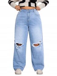 Shein Női Kék Farmer Nadrág Plus Size 52 1DH