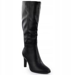 Jezzi Női magassarkú csizma fekete Jezzi ASA271-2 40 (JEZZI ASA271-2 - czarne)