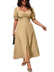 Shein L Nyári Egyszerű Ruha Szívecskés Nyakkivágással