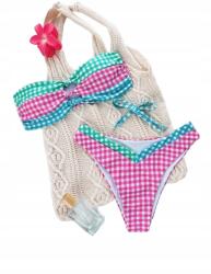 Shein L Kétrészes Kockás Bikini Szett