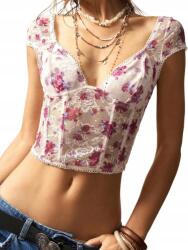 Shein Virágmintás Fűzős Felső - allegro - 2 230 Ft