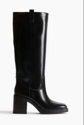 H&M Fekete Klasszikus Női Csizma Öko Bőr 40 Y6H (11111)