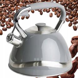 Berretti Teás Kanna Indukciós És Gáztűzhez, Nagy, 3 Literes Rozsdamentes Acél Berretti, Síppal Akciós! (BR-6200)