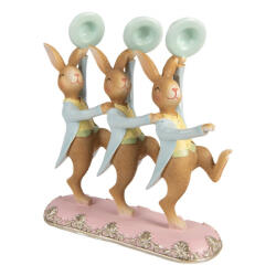 Clayre & Eef Figurina Iepurasi Paste Baieti polirasina multicolora 23x8x25 cm (6PR5942)