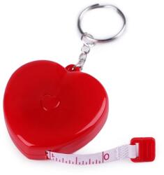 Stoklasa Centiméter Szabó Feltekerhető Automata 150CM Robusztus Mérőszalag Piros Szív (ST790084-008)