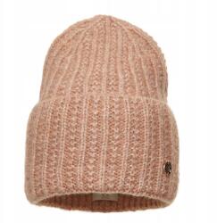 Pawonex Vienna Cappuccino női sapka - elegancia csíkokkal és kivágással (2412)