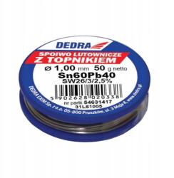 Dedra Forrasztópáka, 1.0Mm, 50G, 60%Sn, Pb40Sn60 (31L61005)