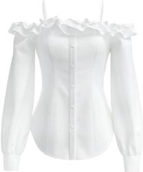 Shein XL Elegáns Hosszú Ujjú Ing