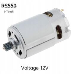  RS550 DC motor 9 fogú 12V elektromos fúrókhoz akkus csavarhúzókhoz (EPC_MTR_A00+Voltage-12V)