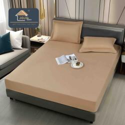 Jojo Home Husa de Pat Impermeabila cu Elastic si 2 Fete de Perna 50x70cm, 160 180x200cm, Bej-D118 (D118)