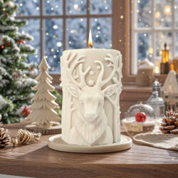 Szarvasi mintájú oszlop öntőforma gyertyakészítéshez