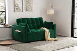  Canapea extensibila 2 locuri 140x77x90 cm Tapitata Catifea Verde Model One (cod: 25085) (C3270) Canapea