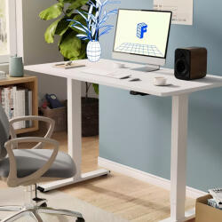 FlexiSpot EG1 elektromos íróasztal, Egyrészes asztallap, féher, állítható magasság (70-120 cm) (EG1W-WH)