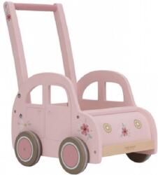 Little Dutch Детска дървена проходилка Little Dutch - Количка, розова (LD7128) Проходилка