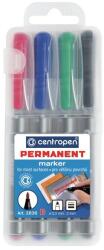 Centropen Alkoholos marker készlet, 2mm, B Centropen 2836, 4 klf. szín (32943) - emag