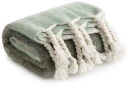 Eurofirany MOHER takaró 130x170 Eurofirany krémzöld dekoratív bojtokkal (457749)