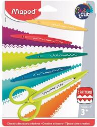 Maped Olló, cikkcakk, MAPED Créa Cut, 5 különböző minta (601006)