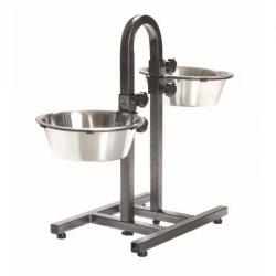 TRIXIE fém tál állványon kutyának 2x2, 8l/24cm - origopet - 15 599 Ft