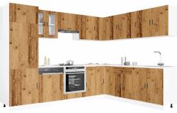 vidaXL 14 darabos konyhaszekrény készlet Porto régi fa műfa (3314999)