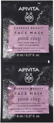 APIVITA Masca pentru ten senibil cu argila roz Express, 2*8 ml, Apivita Masca de fata