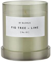 Blomus (Германия) Ароматна свещ BLOMUS VALOA с аромат Fig Tree-Lime - - Ø9 х h9 см - цвят сиво-зелен (BLOMUS 65296)