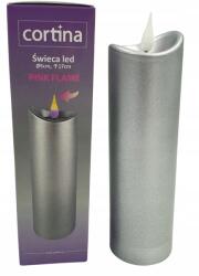 Cortina Led betét mécsesekhez Cortina Rózsaszín Láng 17 cm Gyertya Ezüst (CORTINA39693/1)
