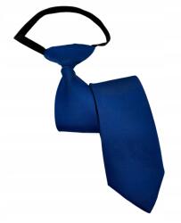 CGM Sötétkék gumis nyakkendő, egyszínű és megkötős (Nr 64)