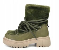 T. Sokolski Női hótaposó T. sokolski Z24-309 valódi bőr/szőrme zöld méret37 (Z24-309)