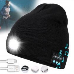  Beanie Téli Sapka Led Munkalappal És Bluetooth Fülhallgatóval 5 Led (25465415615)