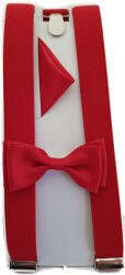 CGM Gyerek Piros Harisnyatartó Masnival És Zsebkendővel 6-12 Éves Korig (KPL/SZ3/MDZ/13)