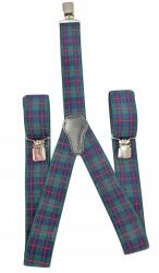CGM Skót Kockás Zöld Férfi Nadrágtartó, Eredeti