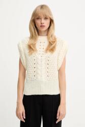 BOSS Orange mellény gyapjúkeverék - bézs M