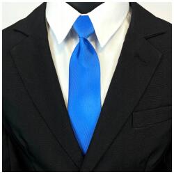  Kék búzavirág színű, világos fiú nyakkendő gumival, kész nyakkendő (K4/56)