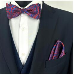 CGM Legyek és Jacquard Párnahuzat Kék Piros Ing Öltöny (M5/118)