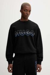 HUGO Blue pamut melegítőfelső - fekete XXL - answear - 30 690 Ft