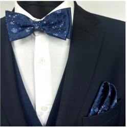 CGM Legyek és Jacquard Párnahuzat Sötétkék Kék Ing Öltöny (M5/58)